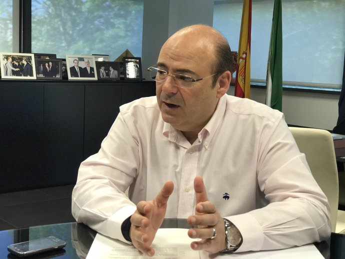 El presidente del PP de Granada y candidato a la Alcaldía, Sebastián Pérez.