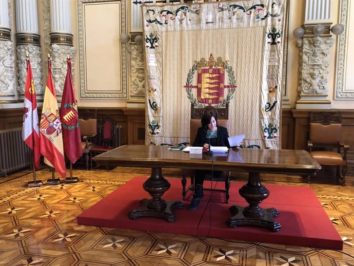 María Sánchez comparece en rueda de prensa, 28-3-18