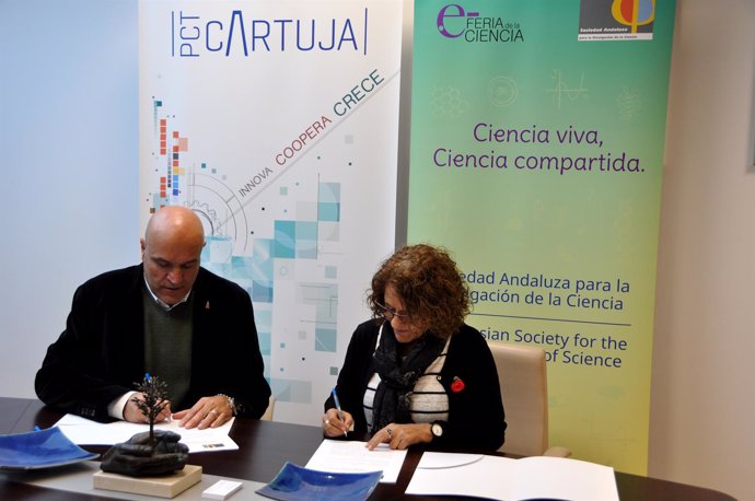 Acuerdo entre PCT Cartuja y Sociedad Andaluza para la Divulgación de la Ciencia