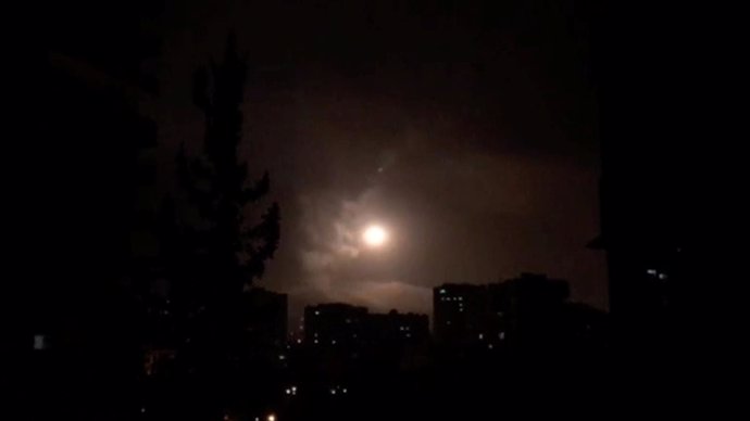 Lanzamientos de misiles en Damasco