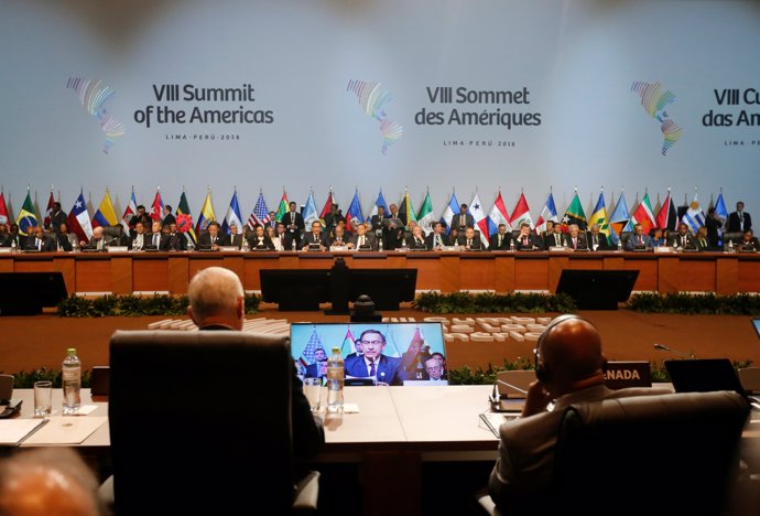 Sesión plenaria Cumbre de las Américas 2018