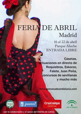 Cartel promocional de la Feria de Abril en Madrid
