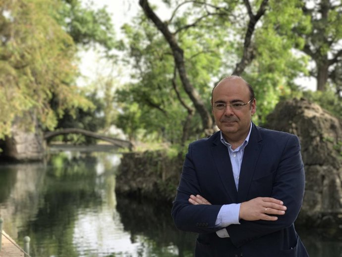 El presidente del PP de Granada y candidato a la Alcaldía, Sebastián Pérez.