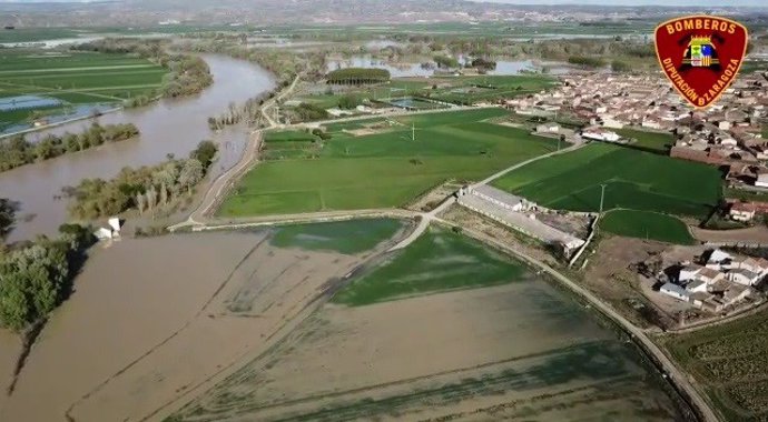 Imágenes de la crecida del río Ebro 
