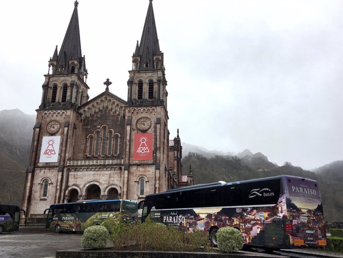 Campaña promocional autobuses nacionales Covadonga