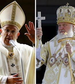 El Papa Francisco y el Patriarca Kirill de Moscú