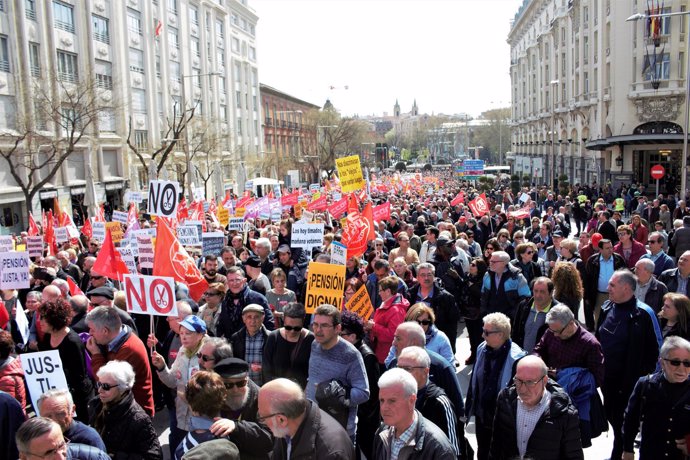 Manifestación pensionistas 15 de abril 