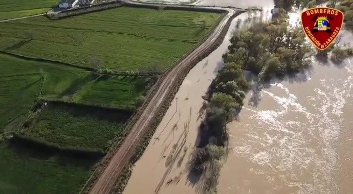 Imágenes de la crecida del río Ebro 