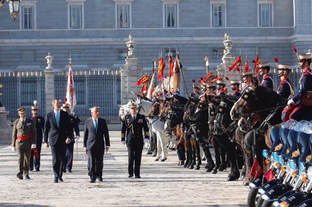 Los Reyes reciben al presidente de Portugal,  Marcelo Rebelo de Sousa