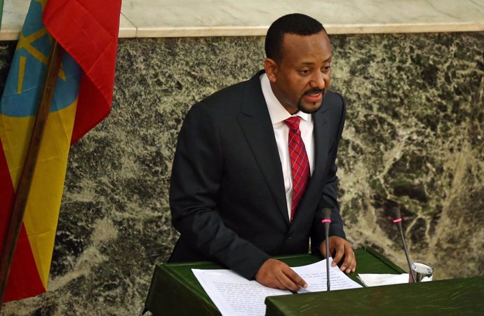 Abiy Ahmed, nuevo primer ministro, en el Parlamento