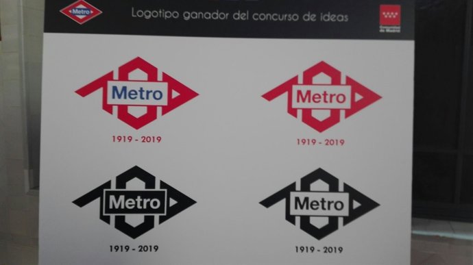 Logotipo ganador del centenario de Metro