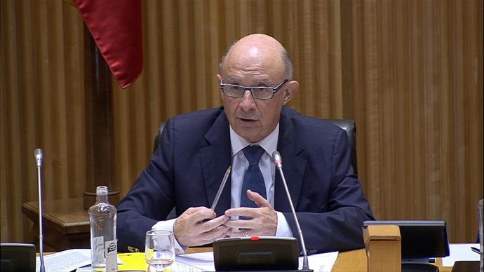 Cristóbal Montoro declarando sobre los Presupuestos Generales del Estado