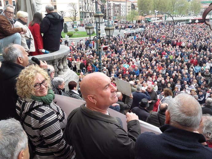 Jubilados y pensionistas en Bilbao