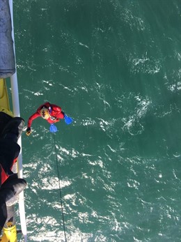 Rescate cadaver en el mar