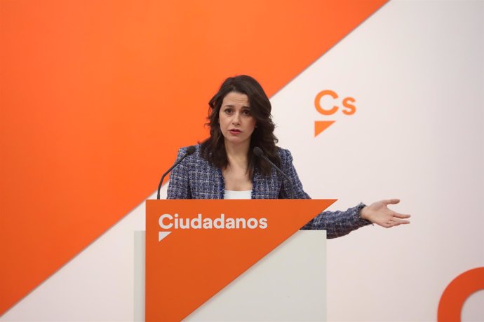 Rueda de prensa de la portavoz nacional de Ciudadanos, Inés Arrimadas