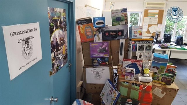 Intervención de artículos electrónicos en Tetuán