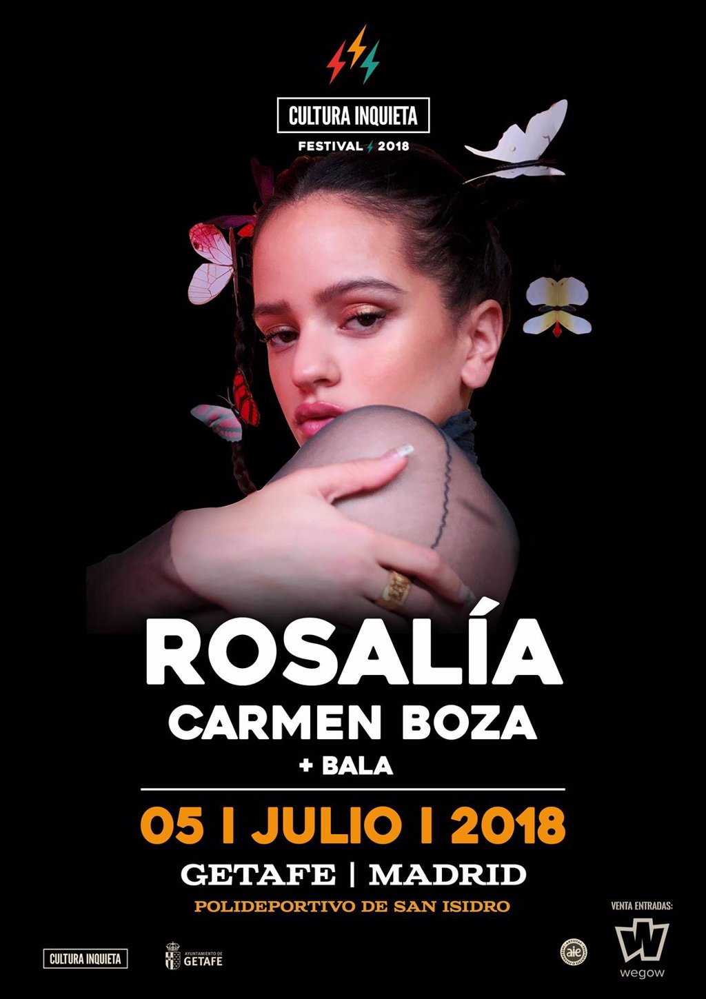 Rosalía presentará su nuevo proyecto en el Festival Cultura Inquieta