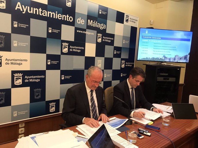 El Ayuntamiento de Málaga en la presentación de los presupuestos