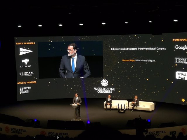 Mariano Rajoy en el World Retail Congress en Madrid 