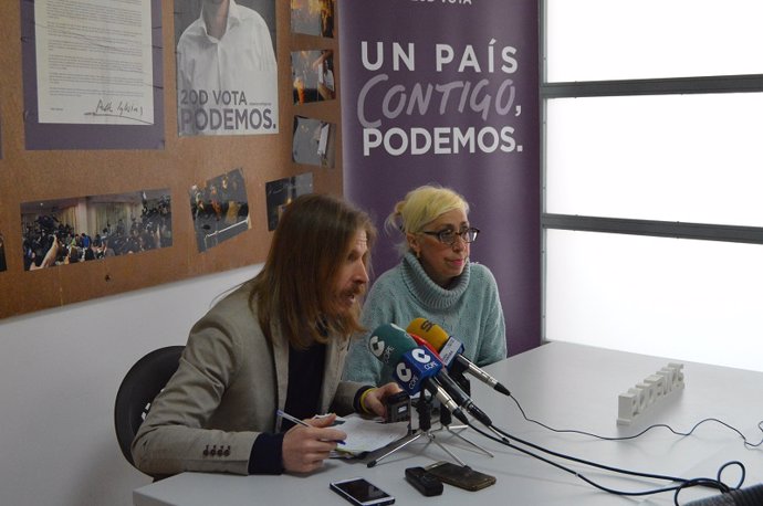 Pablo Fernández durante la rueda de prensa en Zamora