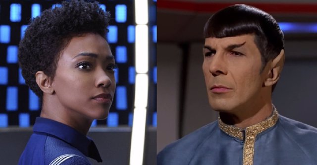 Sonequa Martin-Green Y Leonard Nimoy