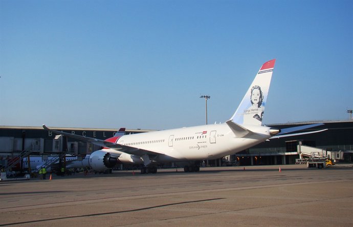 Boeing 787-800 o Dreamliner de Norwegian en Barcelona