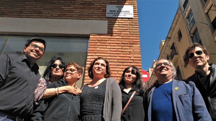 Inauguració del carrer de Pepe Rubianes, a Barcelona