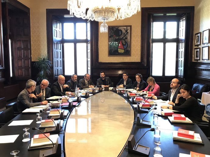 Reunió de la Mesa del Parlament