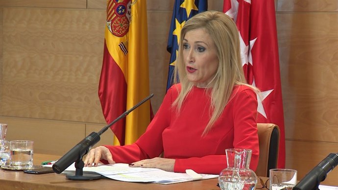 Cifuentes en la roda de premsa posterior al Consell de Govern