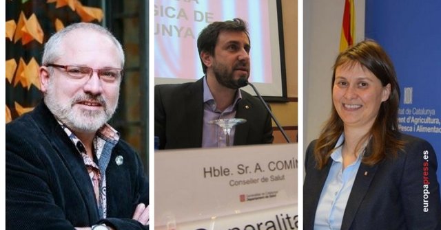 Los tres exconsellers huidos en Bélgica Lluís Puig, Toni Comín y Serret
