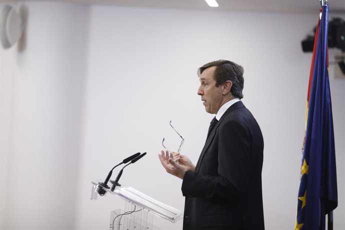 Roda de premsa del portaveu del PP, Rafael Hernando, al Congrés