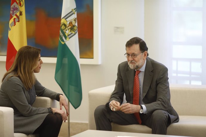 Rajoy recibe en la Moncloa a la presidenta de Andalucía, Susana Díaz