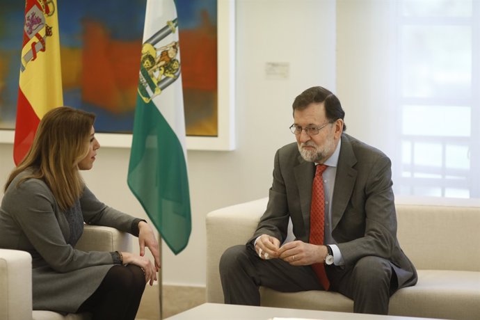 Rajoy rep en la Moncloa a la presidenta d'Andalusia, Susana Díaz