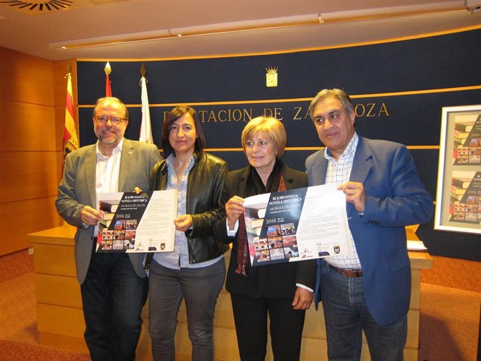 Fuster, Palacín, Andrés y Corral han presentado las Jornadas de Novela Histórica