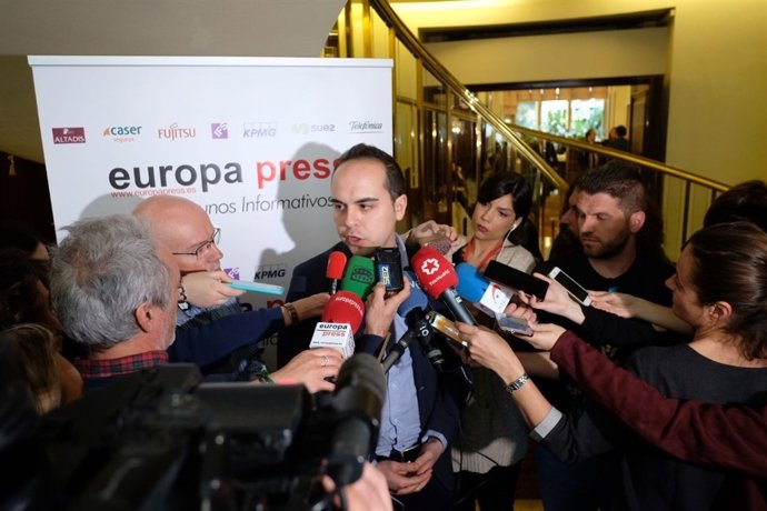 José Manuel Calvo tras asistir a los Desayunos Informativos de Europa Press