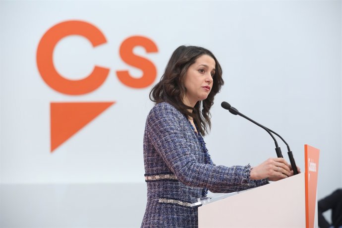 Roda de premsa de la portaveu nacional de Ciutadans, Inés Arrimadas