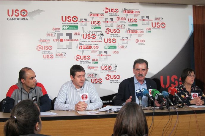 Representantes de USO en Solvay                      