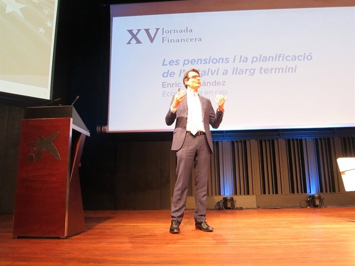 I.Fernández (caixabank) en la seva intervenció aquest dimecres                  