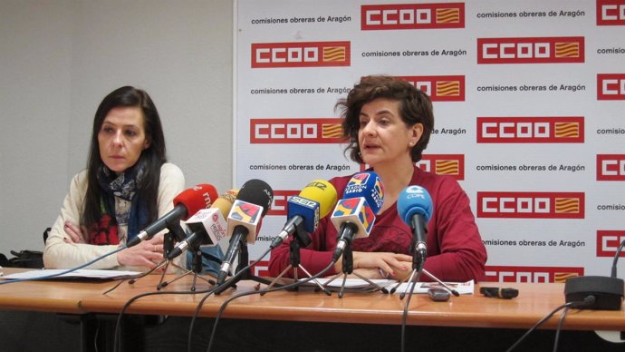                                Sonia Bergasa Y Elena Pérez, De CCOO Aragón