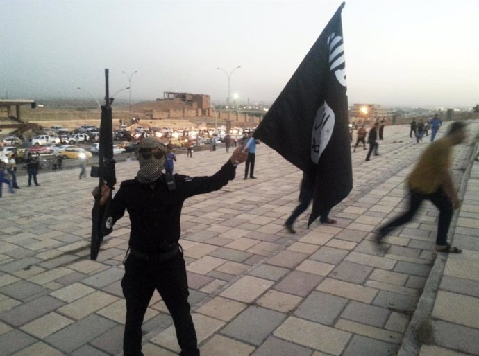 Miliciano de Estado Islámico en Mosul, en una imagen de archivo