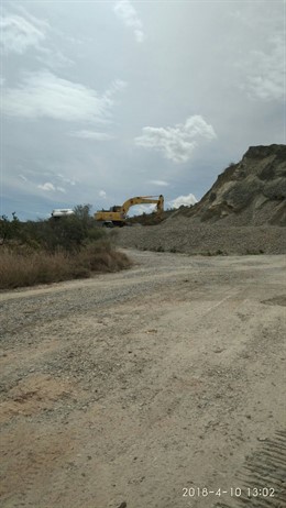 La Diputación continúa con las obras de mejora de la AL-6108, en El Chive.