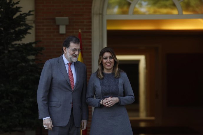 Rajoy recibe en la Moncloa a la presidenta de Andalucía, Susana Díaz