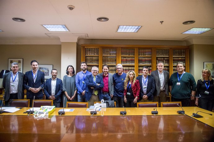 Reunión de Unidos Podemos con el CES provincial de Jaén