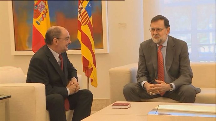 Reunión entre Lambán y Rajoy 