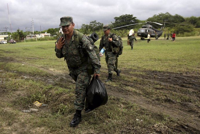 Efectivos del Ejército de Ecuador.