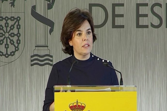 La vicepresidenta del Govern central, Sáenz de Santamaría