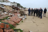 El Gobierno destina 10 millones a reparar los daños por el temporal en la costa de Huelva