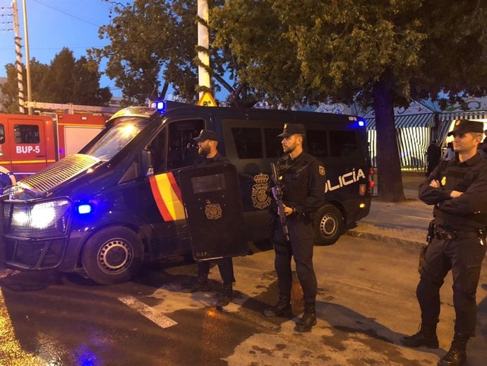Dispositivo de la Policía Nacional en la Feria de Abril