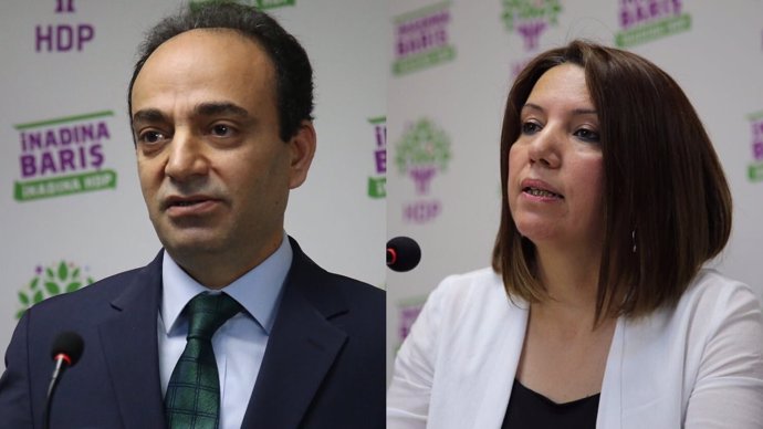 Los parlamentarios del HDP Osman Badeymir y Selma Irmak