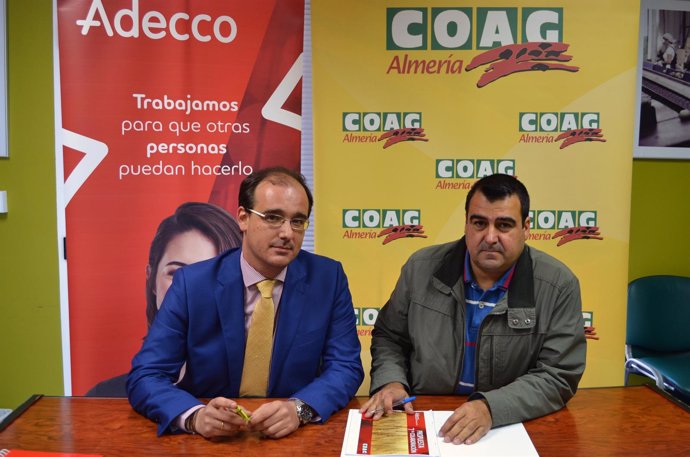 Eduardo Hierro (Adecco) y Andrés Góngora (COAG)